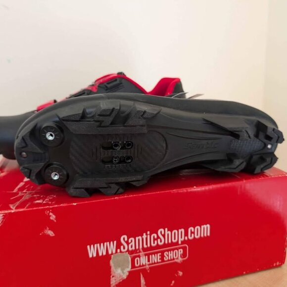 Santic Cycling Shoes Men size 10 SPD Mountain Bike Lock Shoes MTB Cycling - Picture 8 of 8
